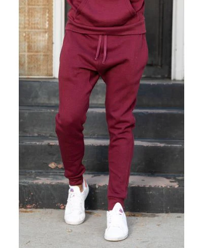 Lucky & Blessed Life 601 Joggers - Maroon - Image 3