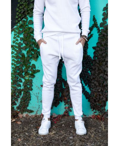 Lucky & Blessed Life 601 Joggers - White