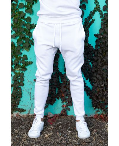 Lucky & Blessed Life 601 Joggers - White - Image 2