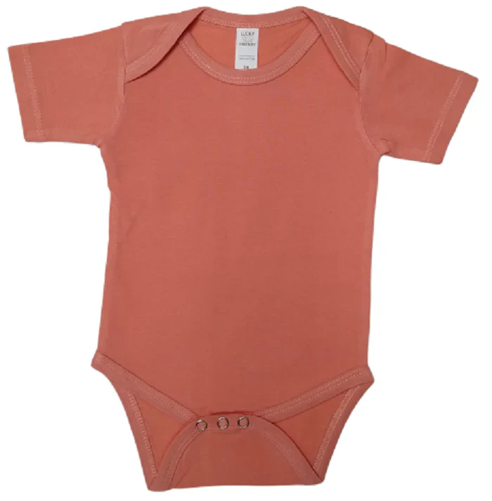 Lucky Friends 701 Baby Onesie - Coral