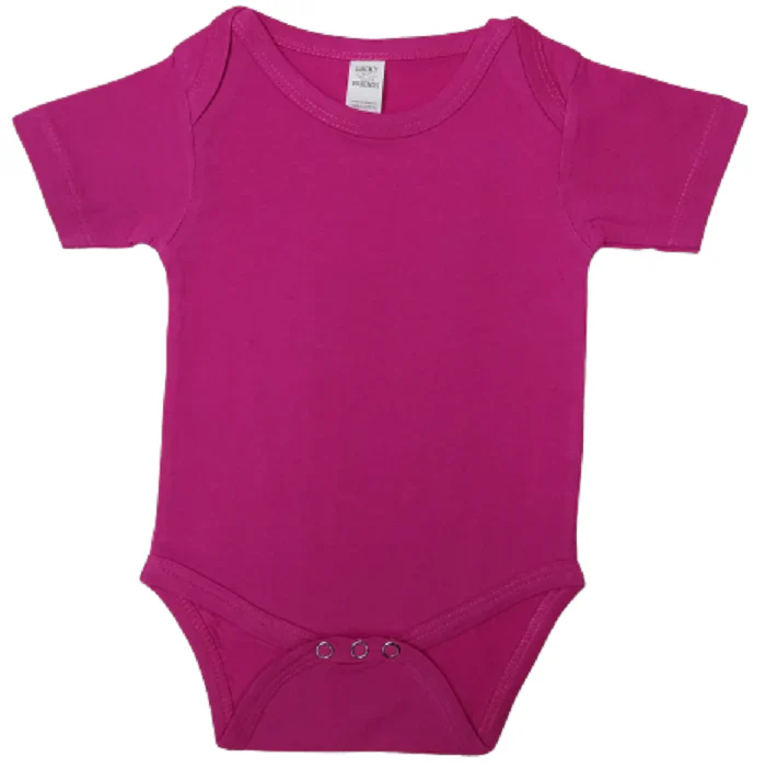 Lucky Friends 701 Baby Onesie - Hot Pink