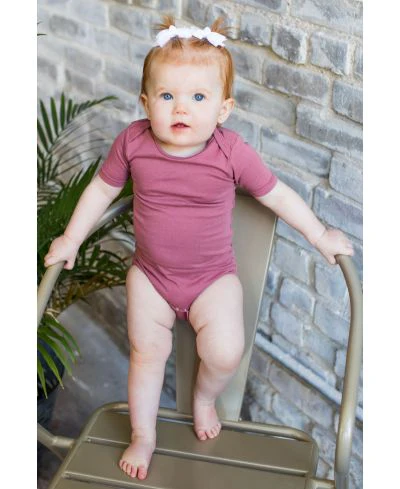 Lucky Friends 701 Baby Onesie - Mauve