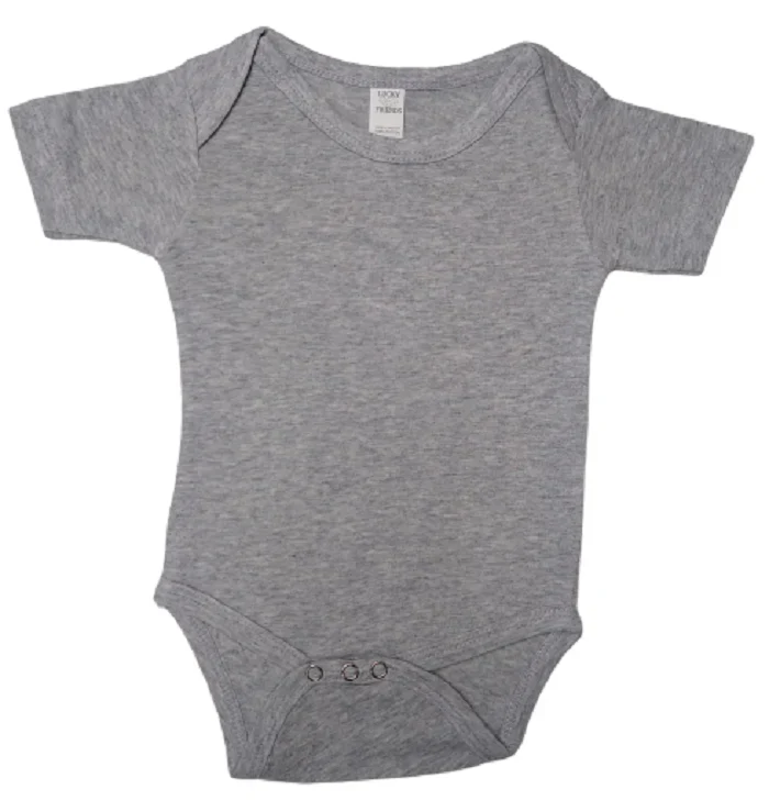 Lucky Friends 701 Baby Onesie - Sport Grey