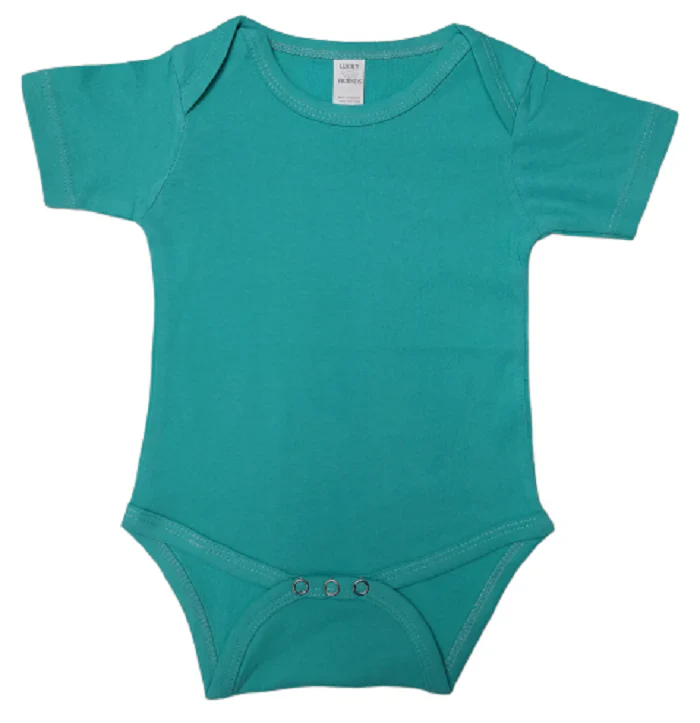 Lucky Friends 701 Baby Onesie - Turquoise
