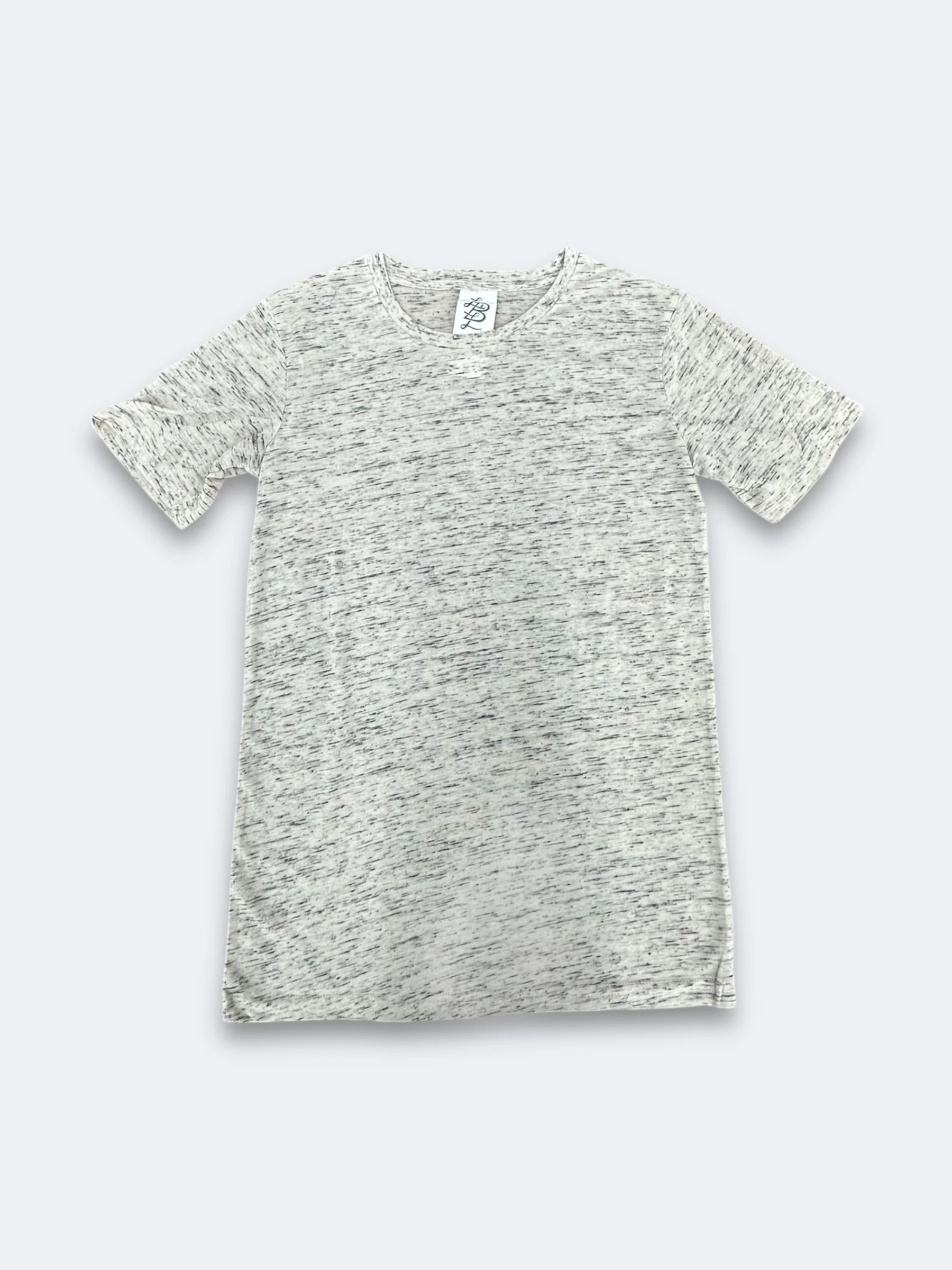 LBL Marble Shirt Round Neck - HTR Tan