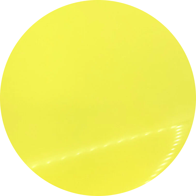 Plain Heat Transfer Vinyl - Lemon Yellow (hot peel)