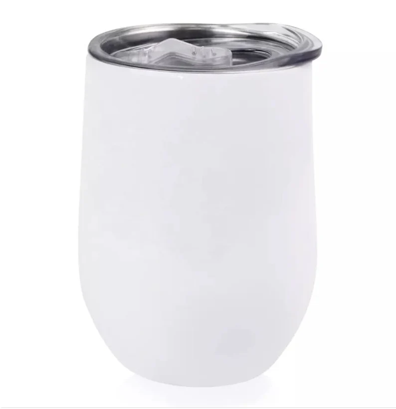 Sublimation Wine Cup - White - Image 2