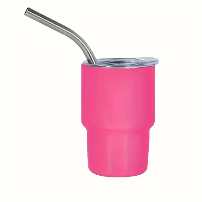 Thermal Sublimation Tumblers 2OZ Shot Glass Cup - Hot Pink